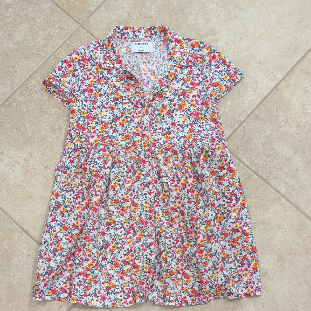 Old Navy Floral Button Down Dress - Multicolor
